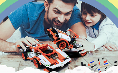 rc racer building kit 2in1